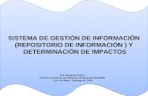 SISTEMA DE GESTIÓN DE INFORMACIÓN (REPOSITORIO DE INFORMACIÓN ) Y DETERMINACIÓN DE IMPACTOS SISTEMA DE GESTIÓN DE INFORMACIÓN (REPOSITORIO DE INFORMACIÓN.