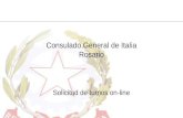 Solicitud de turnos on-line Consulado General de Italia Rosario.