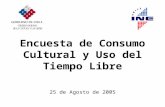 Encuesta de Consumo Cultural y Uso del Tiempo Libre 25 de Agosto de 2005.