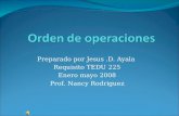 Preparado por Jesus.D. Ayala Requisito TEDU 225 Enero mayo 2008 Prof. Nancy Rodriguez.