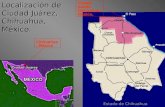 Ciudad Juárez, Chihuahua, México. Chihuahua, México Estado de Chihuahua Localización de Ciudad Juárez, Chihuahua, México.