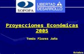 Tomás Flores Jaña Octubre 2004 Proyecciones Económicas 2005.