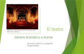 El teatro Género dramático o drama Panorama histórico y categorías fundamentales http://www.brianstowell.com/wp- content/uploads/2013/04/PabstTheater_1000px.jpg.