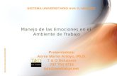 Derechos Reservados©SUAGM.2007 Manejo de las Emociones en el Ambiente de Trabajo Presentadora: Annie Mariel Arroyo, Ph.D. T & D Solutions 787 764 4716.