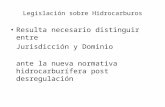 Legislación sobre Hidrocarburos Resulta necesario distinguir entre Jurisdicción y Dominio ante la nueva normativa hidrocarburífera post desregulación.