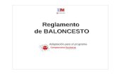 Adaptación para el programa Reglamento de BALONCESTO de BALONCESTO.