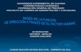 UNIVERSIDAD EXPERIMENTAL DE GUAYANA VICERRECTORADO ACADEMICO COORDINACIÓN GENERAL DE PREGRADO PROYECTO DE CARRERA DE ADMINISTRACIÒN Y CONTADURIA INTEGRANTES:
