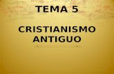 TEMA 5 CRISTIANISMO ANTIGUO. 1.FUNDACIÓN  EL PROBLEMA DE LAS FUENTES.  JESÚS DE NAZARET.  JUDEO-CRISTIANOS Y HELENISTAS.  PABLO DE TARSO.  LA EXPANSIÓN.