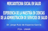 Dr. Jorge Ruiz de Esparza García FCA - UNAM. ANTECEDENTES: - Fecha de inicio: Enero de 1977 - Alumnos egresados: 37% - Alumnos graduados: 15% - Matrícula.