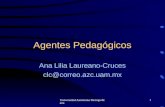 Universidad Autónoma Metropolitana1 Agentes Pedagógicos Ana Lilia Laureano-Cruces clc@correo.azc.uam.mx.
