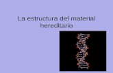 La estructura del material hereditario. El ciclo celular.
