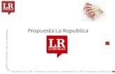 Propuesta La Republica. IMPRESO Perfil del lector.
