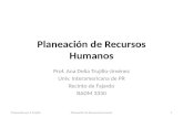 Planeación de Recursos Humanos Prof. Ana Delia Trujillo-Jiménez Univ. Interamericana de PR Recinto de Fajardo BADM 3330 Preparado por A TrujilloPlaneación.