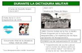 Documento final de la dictadura militar: Abril de 1983 22/9/83 Ley de autoamnistía Nº 22.924 DURANTE LA DICTADURA MILITAR Visita de la C.I.D.H Septiembre.