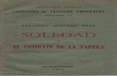 Acevedo Díaz, Eduardo - Soledad y El combate de la tapera