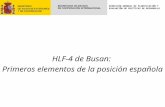 HLF-4 de Busan: Primeros elementos de la posición española DIRECCIÓN GENERAL DE PLANIFICACIÓN Y EVALUACIÓN DE POLÍTICAS DE DESARROLLO.