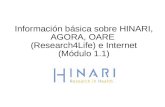 Información básica sobre HINARI, AGORA, OARE (Research4Life) e Internet (Módulo 1.1)