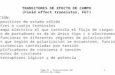 Tema 8.- Transistores de efecto de campo 1 TRANSITORES DE EFECTO DE CAMPO (Field effect transistor, FET) INTRODUCCIÓN: Son dispositivos de estado sólido.