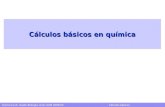 Química (1S, Grado Biología, G12) UAM 2009/10 Cálculos básicos Cálculos básicos en química.