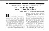 Didáctica constructivista y matemáticas - una introducción