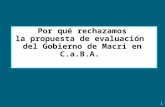 1 Por qué rechazamos la propuesta de evaluación del Gobierno de Macri en C.a.B.A.