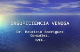INSUFICIENCIA VENOSA Dr. Mauricio Rodríguez González. R2CG.