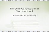 Derecho Constitucional Transnacional Universidad de Monterrey.