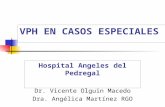 VPH EN CASOS ESPECIALES Hospital Angeles del Pedregal Dr. Vicente Olguin Macedo Dra. Angélica Martínez RGO.