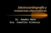 Electrocardiografía y trastornos electrolíticos Dr. Amador Mena Dra. Comellas Kirkerup.