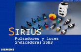 GG-Kennung oder Produktname Automation and DrivesAutomatización y controladores IRIUS S Pulsadores y luces indicadoras 3SB3.