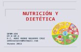NUTRICIÓN Y DIETÉTICA QFBM-256 HT:8 HP:4 D.C. ADDI RHODE NAVARRO CRUZ addinavarro@hotmail.com Verano 2012.