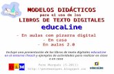 MODELOS DIDÁCTICOS para el uso de los LIBROS DE TEXTO DIGITALES educaLine Pere Marquès (5-2011)  - En aulas con pizarra.