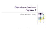 Algoritmos Genéticos - Capítulo 71 Algoritmos Genéticos Capítulo 7 Prof. Ricardo Linden.
