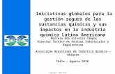 Iniciativas globales para la gestión segura de las sustancias químicas y sus impactos en la indústria química Latino Americana Copyright 2009 ICCA Marcelo.