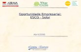 ESCO Solar - 2006 Oportunidade Empresarial: ESCO - Solar Abril/2006.