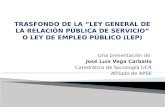 Una presentación de José Luis Vega Carballo Catedrático de Sociología UCR Afiliado de APSE.