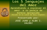 Los 5 lenguajes del Amor Aprendiendo a expresar el amor a su pareja de manera apropiada (Basado en el libro de Gary Chapman) Presentado por: JOSÉ JUAN.