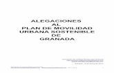 Alegaciones al Plan de Movilidad Urbana Sostenible de Granada
