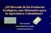 ¿El Mercado de los Productos Ecológicos, una Alternativa para la Agricultura Colombiana? Bart van Hoof Universidad de Los Andes bvan@uniandes.edu.co.