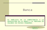 Banca EL ANÁLISIS DE LA COMPETENCIA Y LA REGULACIÓN EN LA BANCA Y EL MERCADO DE VALORES EN PAÍSES PEQUEÑOS. Clemente A. Moreira.