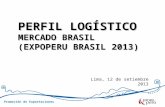 Promoción de Exportaciones Lima, 12 de setiembre 2013 PERFIL LOGÍSTICO MERCADO BRASIL (EXPOPERU BRASIL 2013)