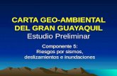 CARTA GEO-AMBIENTAL DEL GRAN GUAYAQUIL Estudio Preliminar Componente 5: Riesgos por sismos, deslizamientos e inundaciones.