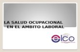 LA SALUD OCUPACIONAL EN EL AMBITO LABORAL. SEGURIDAD SOCIAL COLOMBIA AFP Administradora de fondo de Pensiones ARP Administradora de Riesgos Profesionales.