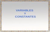 VARIABLES Y CONSTANTES. VARIABLES Una variable está formada por un espacio en la memoria principal RAM de un computador y tiene asociado un nombre como.