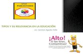 Lic. Carmen Aguilar Félix TIPOS Y SU RELEVANCIA EN LA EDUCACIÓN.