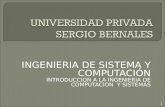 INGENIERIA DE SISTEMA Y COMPUTACIÓN INTRODUCCION A LA INGENIERIA DE COMPUTACION Y SISTEMAS 1.