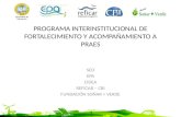 PROGRAMA INTERINSTITUCIONAL DE FORTALECIMIENTO Y ACOMPAÑAMIENTO A PRAES SEDEPACIDEA REFICAR – CBI FUNDACIÓN SOÑAR + VERDE 2014.