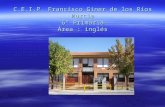 C.E.I.P. Francisco Giner de los Ríos Murcia 6º Primaria Área : inglés.