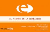 EL TIEMPO EN LA NARRACIÓN NM2 (2° medio) Lengua castellana y comunicación Literatura.
