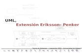 Teoría de Sistemas – 1 semestre 2005 – Universidad de Valparaíso UML, Extensión Eriksson- Penker.